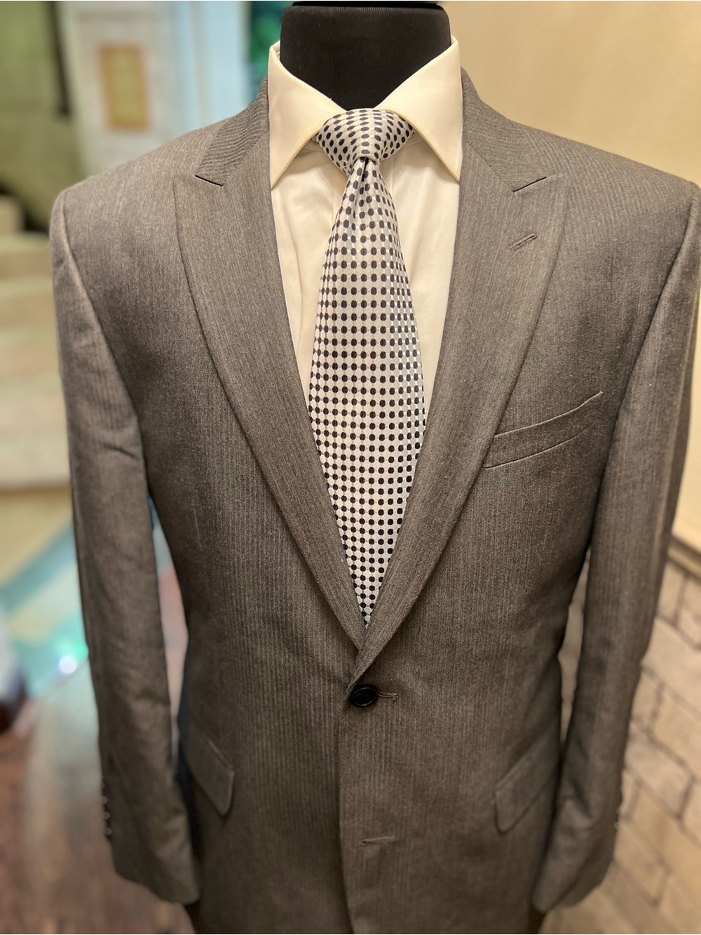 Joseph Abboud Sport Coat Blazer Jacket 2 Button Gray Men 40R - Picture 11 of 15